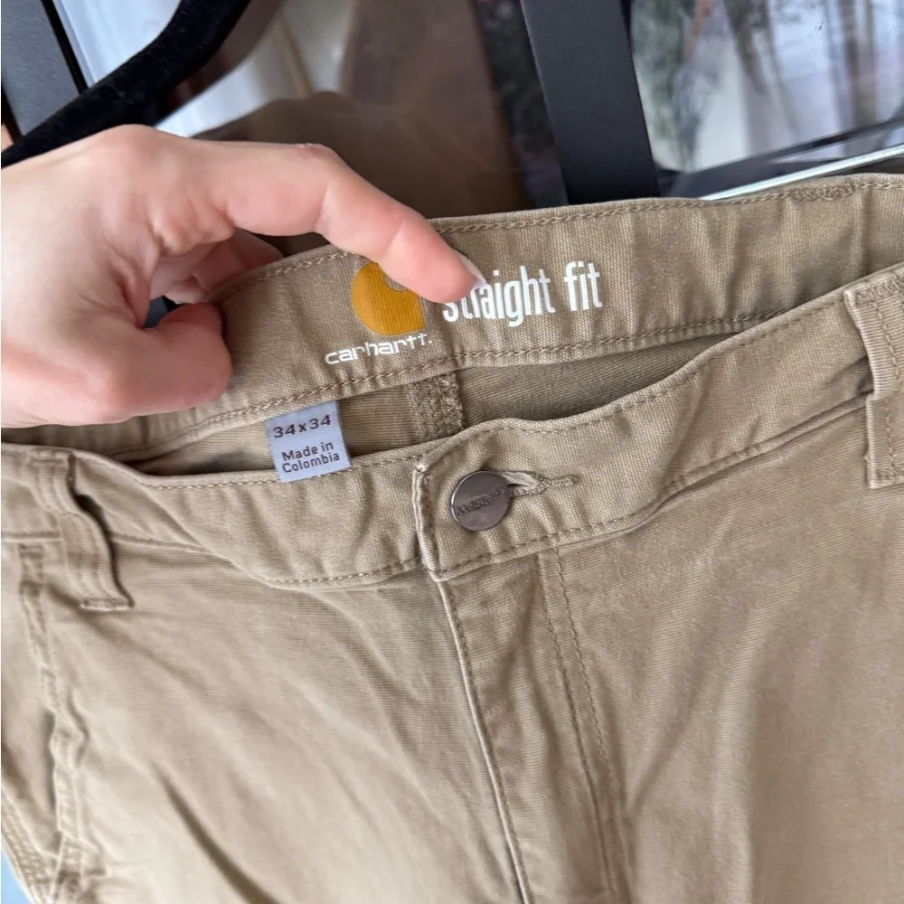 Carhartt Rugged Flex Rigby Straight Fit Pants khaki cargo beige - Picture 2 of 9